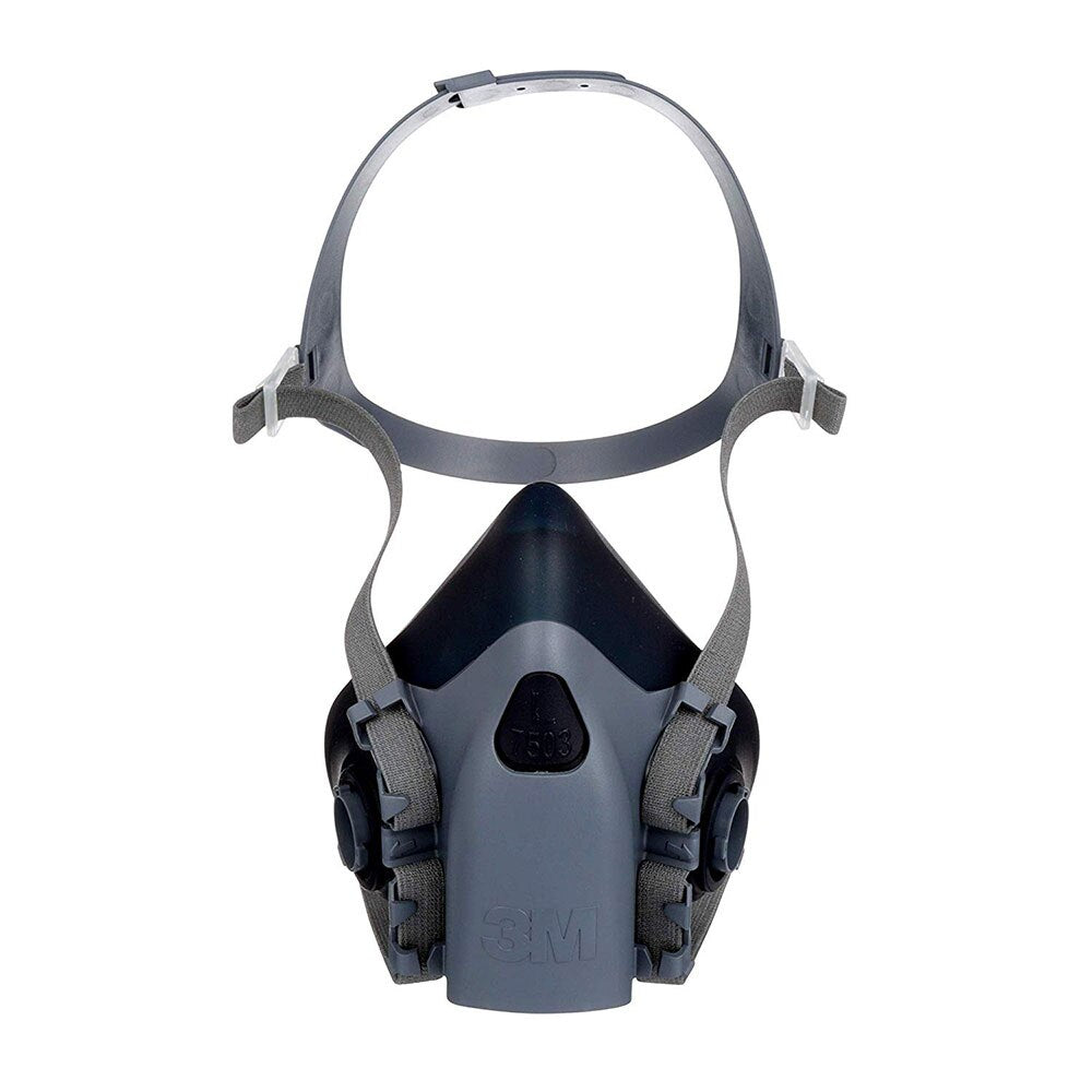 3M 7503 Reusable Half Facepiece Respirator, Cool Flow Valve, Bayonet Connection, Large (7100134949)