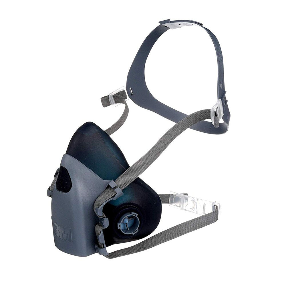 3M 7503 Reusable Half Facepiece Respirator, Cool Flow Valve, Bayonet Connection, Large (7100134949) - 4