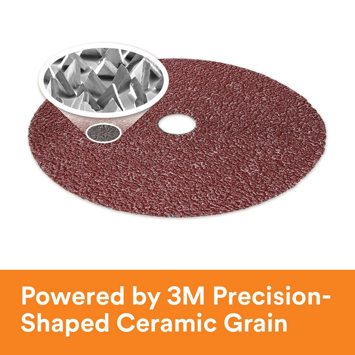 3M 982C Cubitron II Fibre Disc 36+, 7 in x 7/8 in Center Hole (7000000393) (400 Pack) - 2
