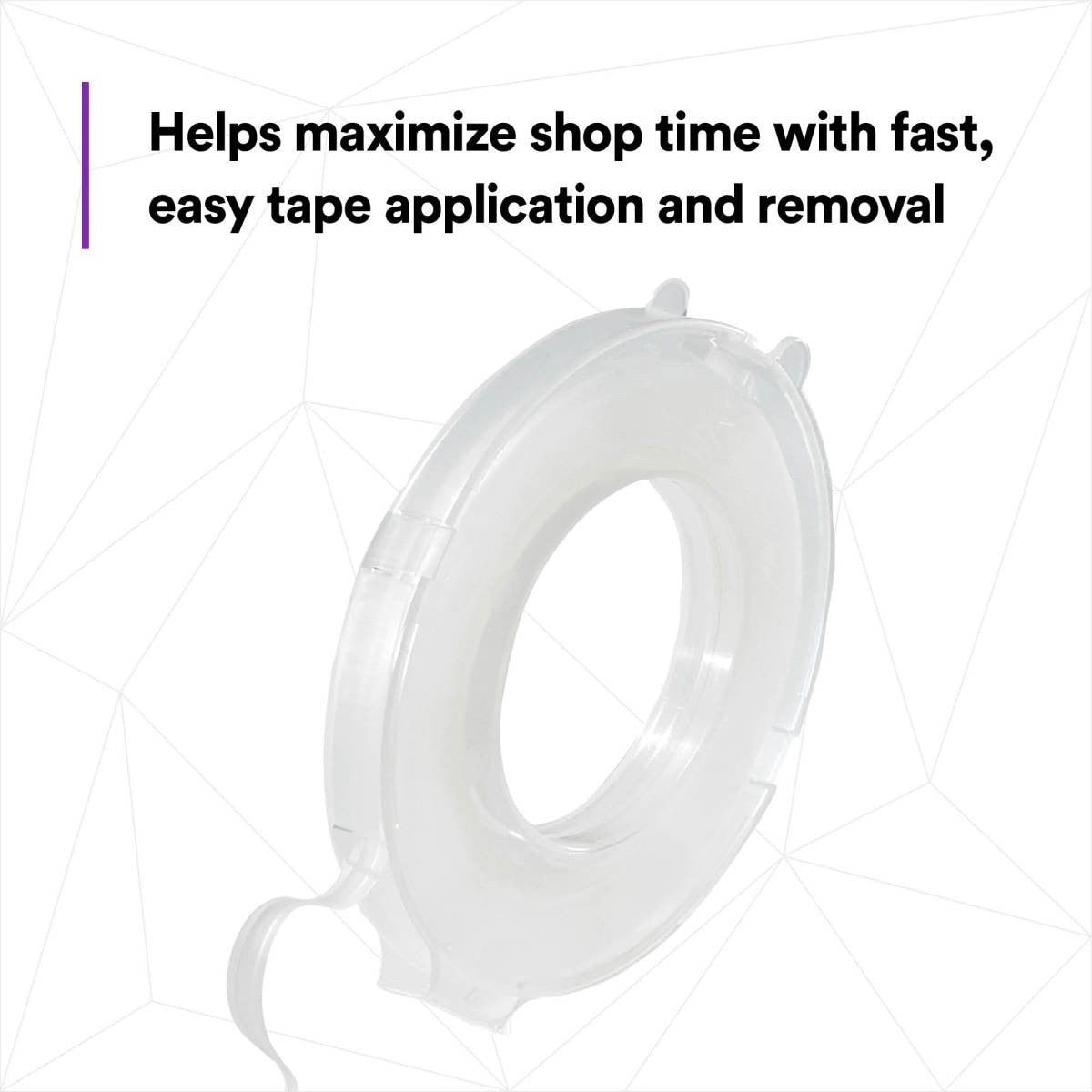 3M 06800 Smooth Transition Tape, Center Adhesive, Transparent, 1/4 in x 30 ft (7000000459) (60 Pack) - 9