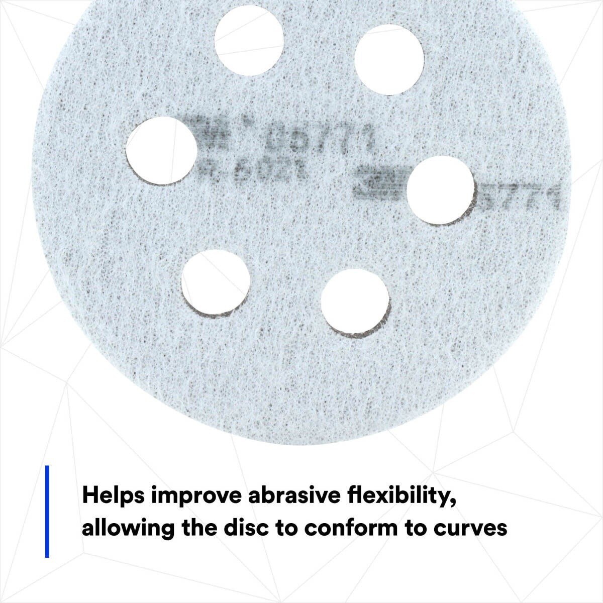 3M 05771 Hookit Soft Interface Pad, 3 in, Foam, 6-Hole, Soft Pad for Autobody Sanding (5771) (7000000490) - (10Pack) - 7