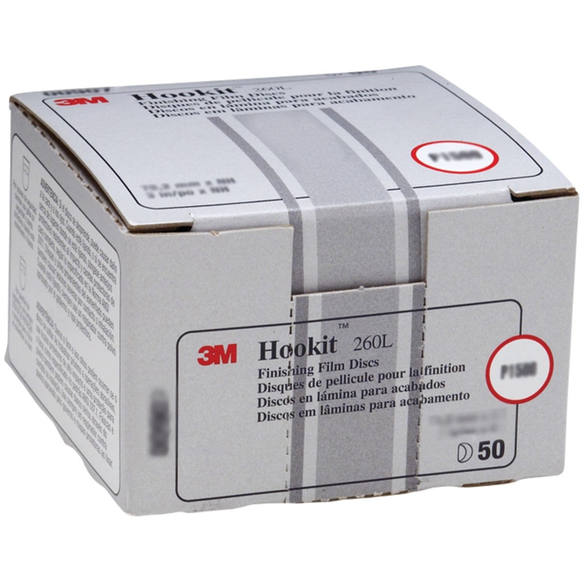 3M 260L 00908 Hookit Finishing Film Abrasive Disc, P1200, Gold, 3 in (7000000561) (200 Pack) - 4