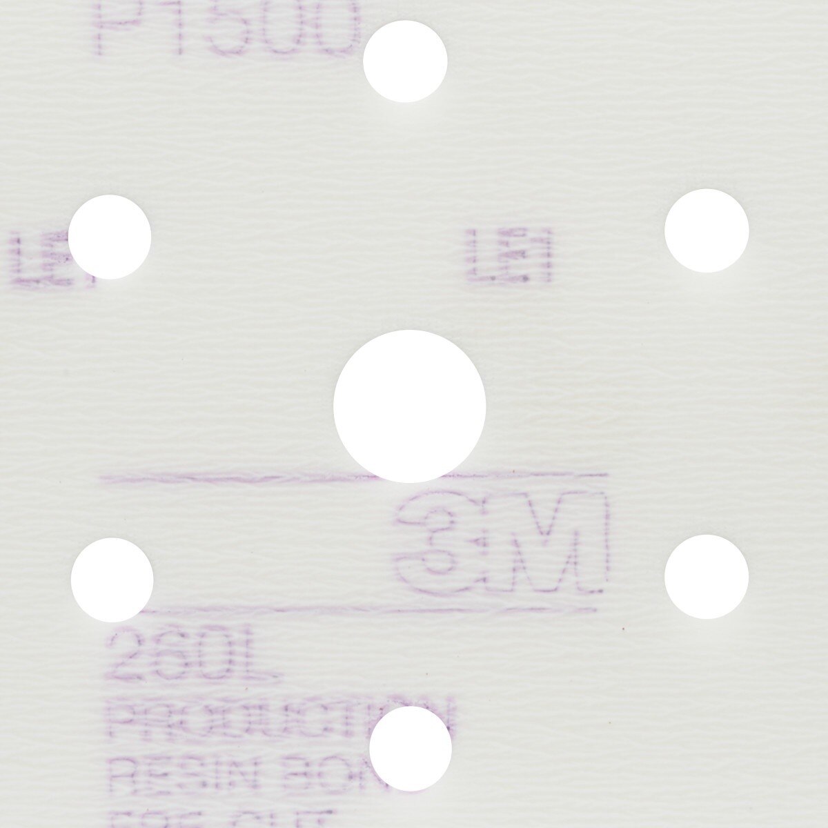 3M 260L 00952 Hookit Finishing Film Abrasive Disc, Aluminum Oxide, P1200, White, 5 in (7000000563) (400 Pack) - 2