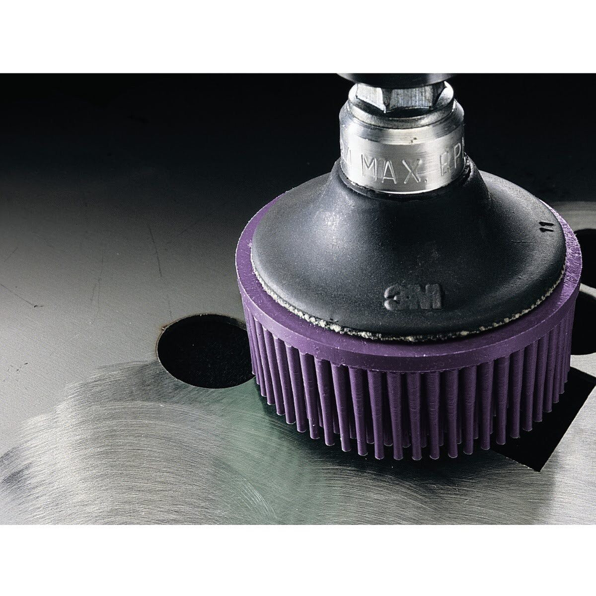 3M 07536 Scotch-Brite Roloc Body Mans Bristle Disc 36 Grit Purple 2 in (7000000775) (24 Pack) - 4
