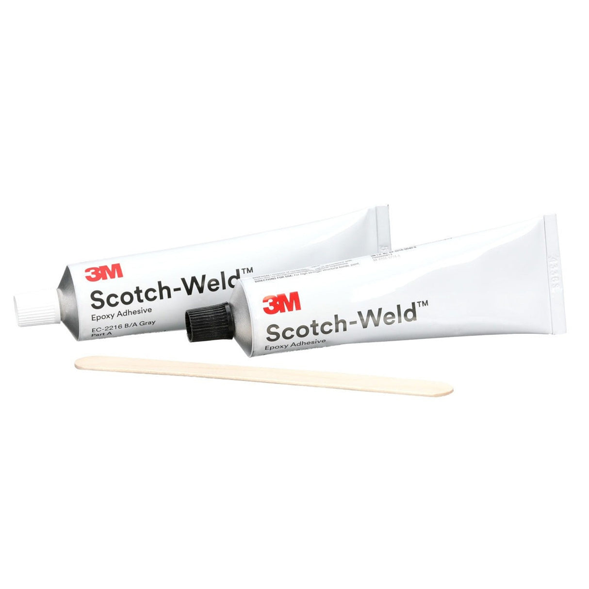 3M 2216 Epoxy Adhesive, Gray, Part B/A Tube Kit, 2 fl oz (59.1 mL) (7000000812) (36 Pack) - 2