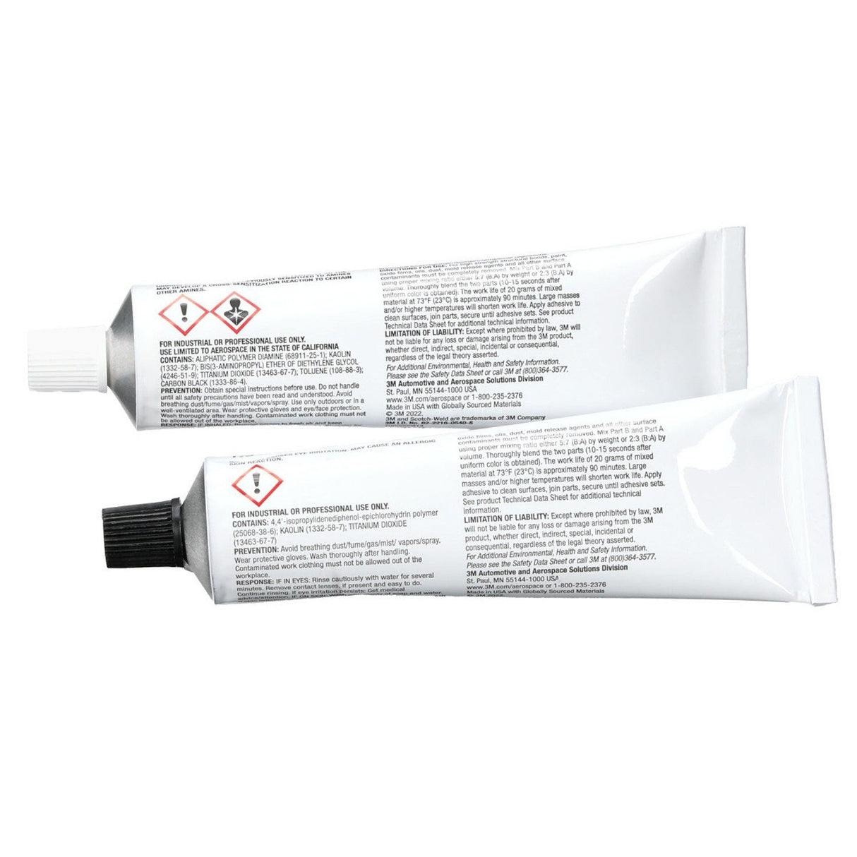 3M 2216 Epoxy Adhesive, Gray, Part B/A Tube Kit, 2 fl oz (59.1 mL) (7000000812) (36 Pack) - 6