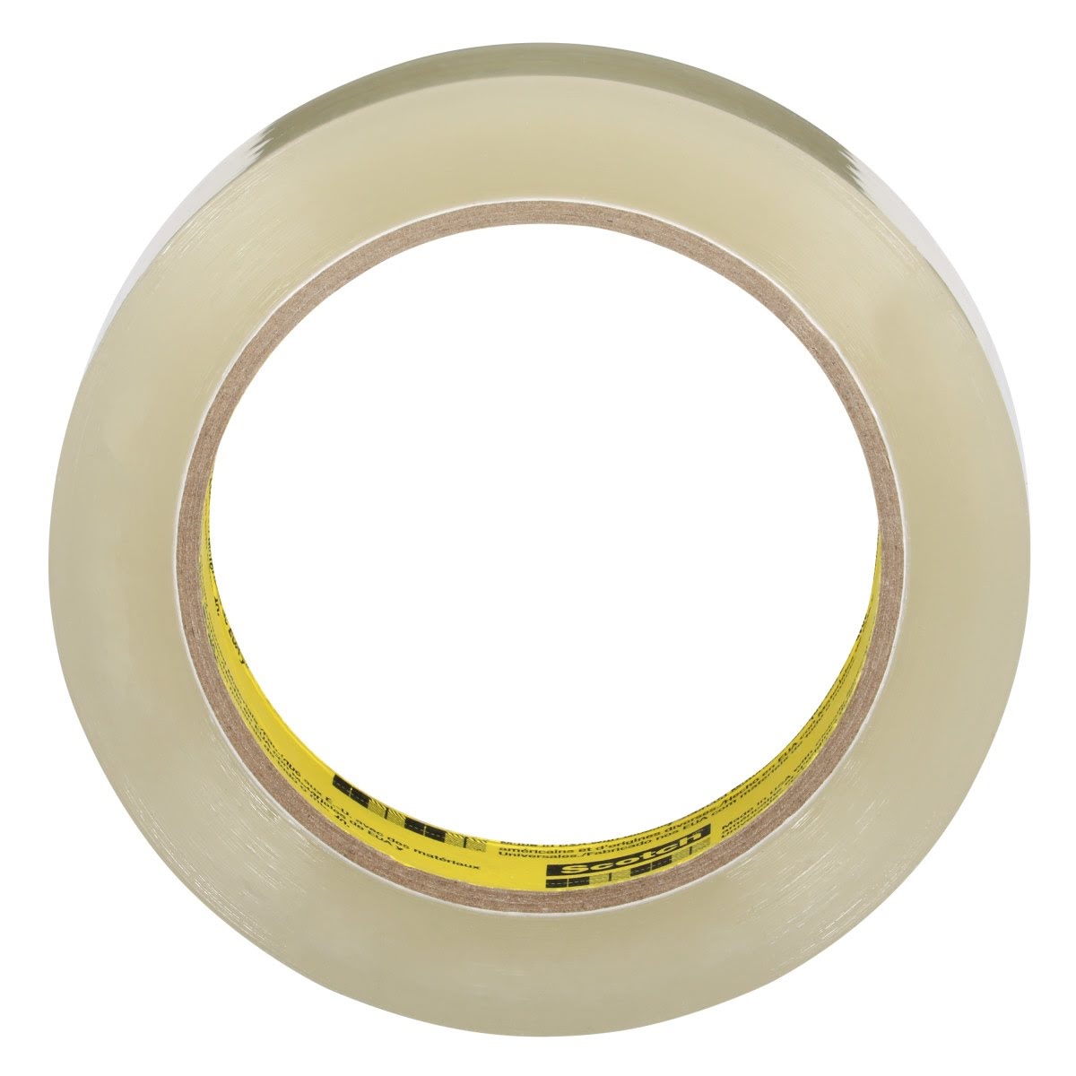 3M 600 Scotch Light Duty Packaging Tape, Clear, High Clarity, 1/2 in x 72 yd, 3 in Core (7000001179) (72 Pack)