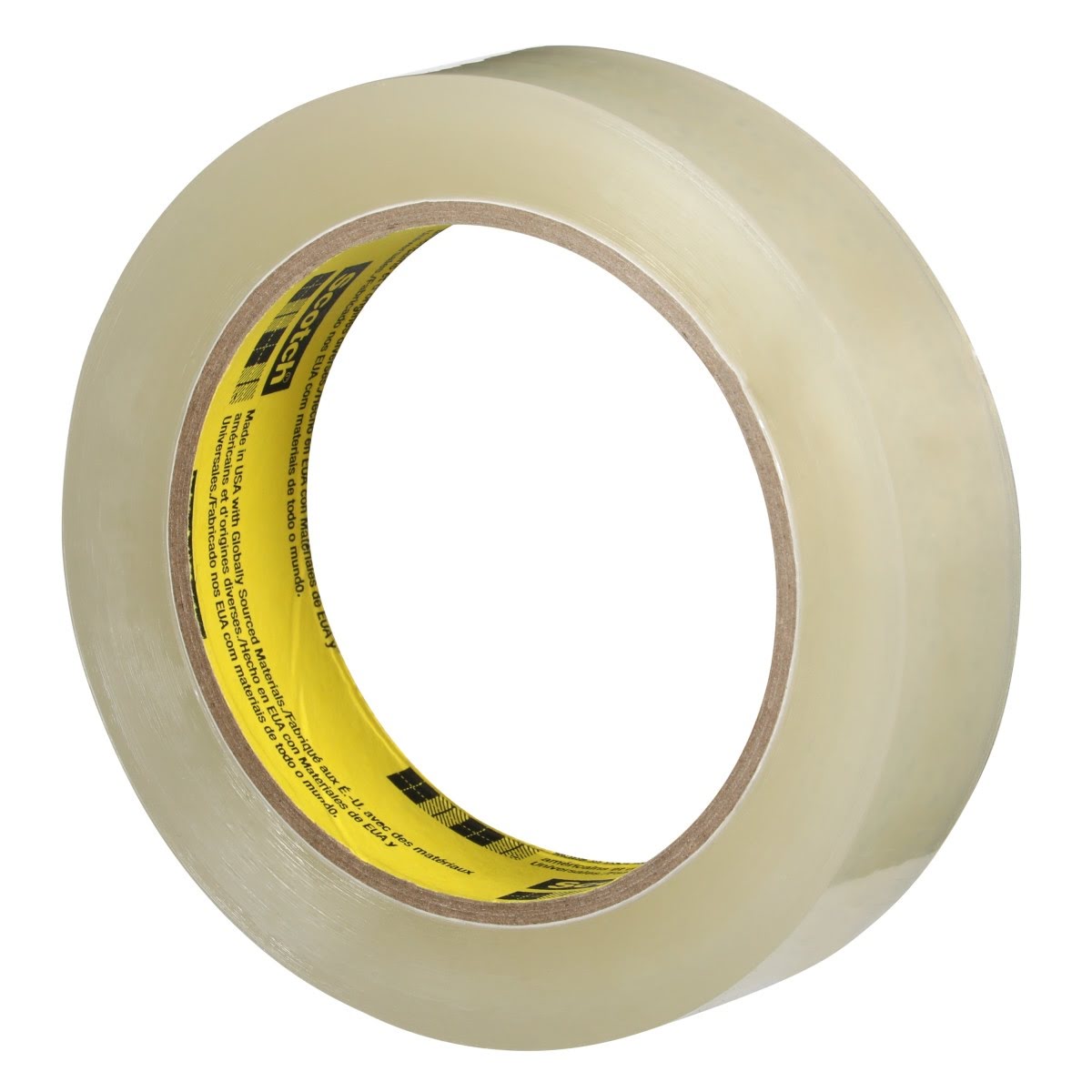 3M 600 Scotch Light Duty Packaging Tape, Clear, High Clarity, 1/2 in x 72 yd, 3 in Core (7000001179) (72 Pack) - 3