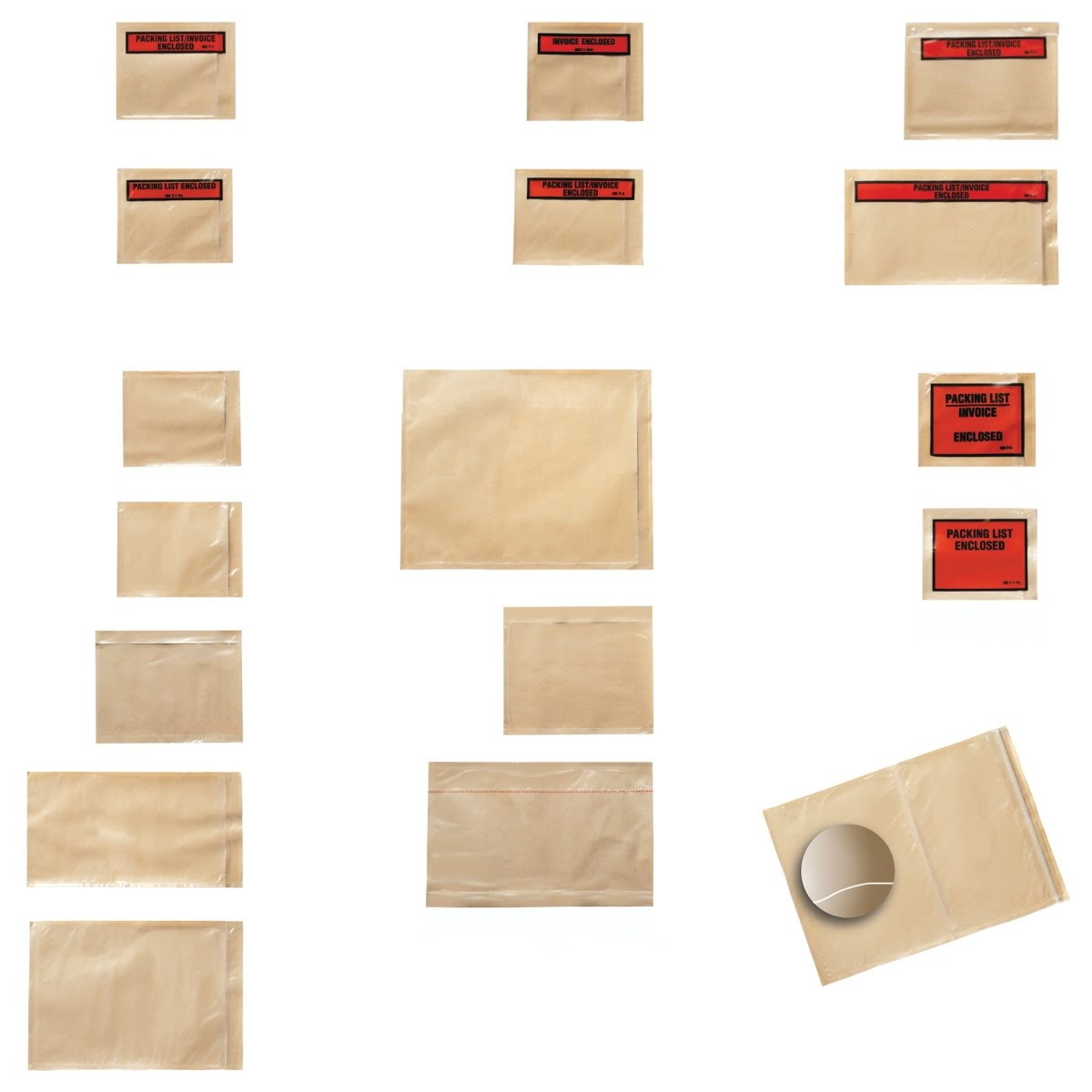 3M PLE-T4 Top Print Packing List Envelope, Polyethylene, Side Loading, Peel and Stick, Transparent, 5-1/2 in x 10 in (7000001263) (1000 Pack) - 9