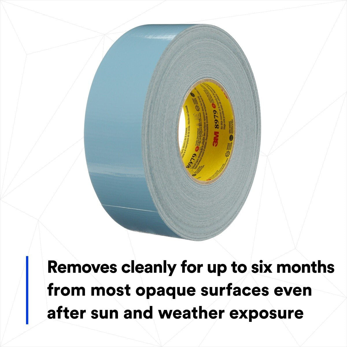3M Performance Plus Duct Tape Heavy Duty, Slate Blue, 48 mm x 54.8 m, 12.1 mil, 6 Month Clean Removal, UV Resistant (8979) (7000001330) - (24Pack) - 3