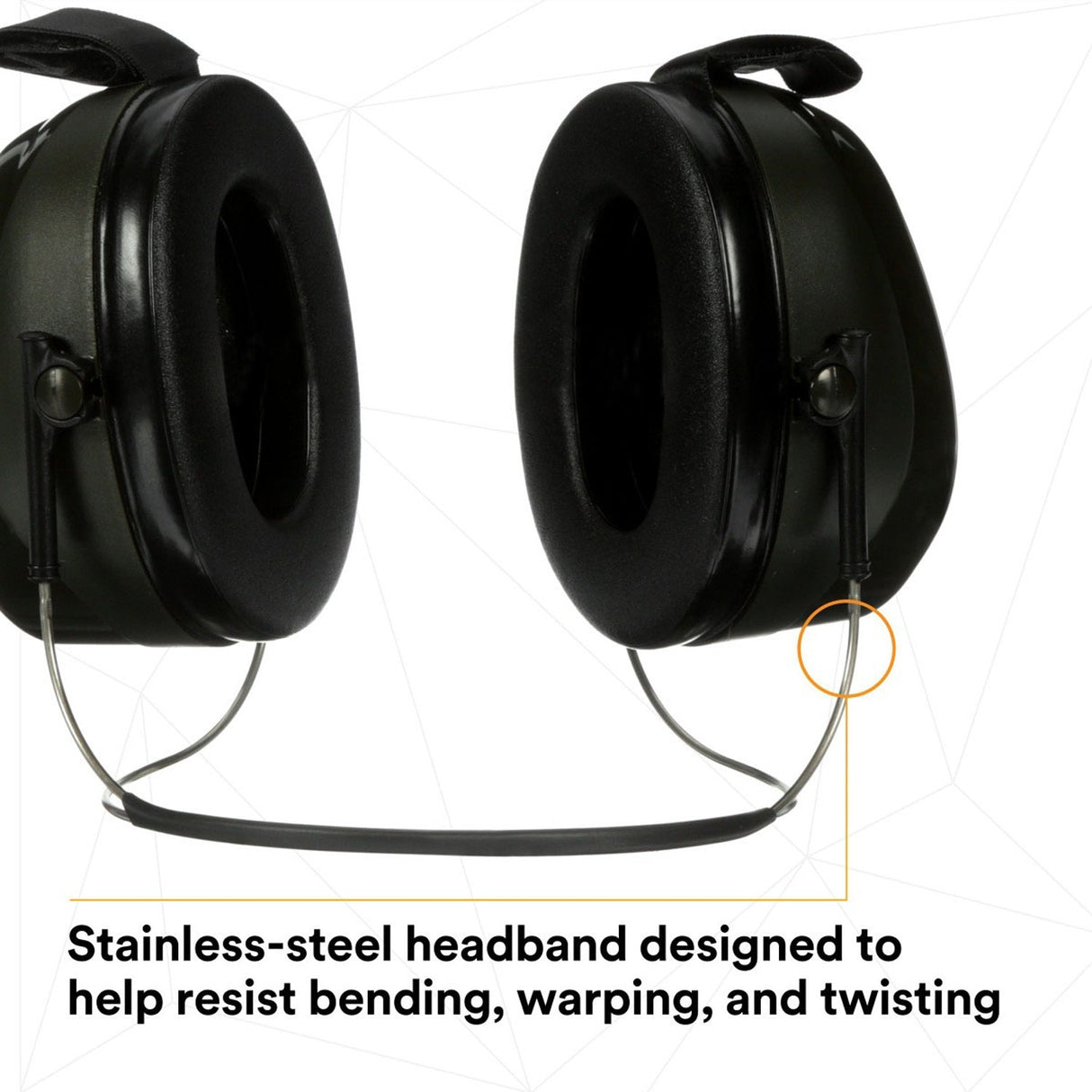 3M 7000002329 PELTOR Optime 101 Behind-the-Head Earmuffs, 26 dB NRR, H7B (10 Pack) - 9