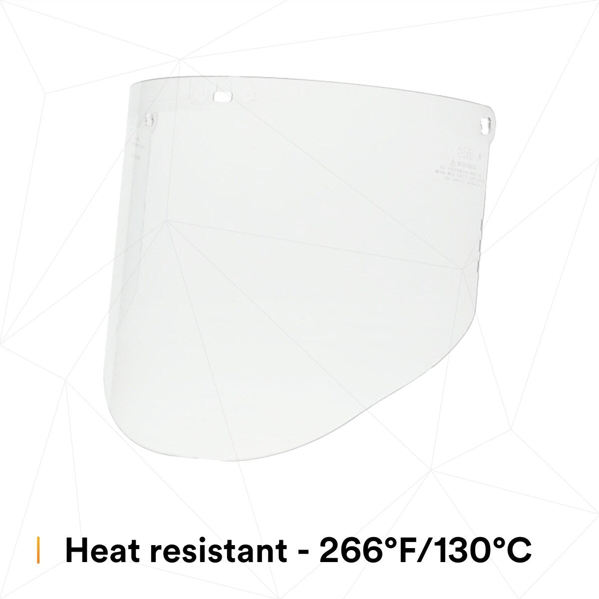 3M 82701-00000 82701 Clear Polycarbonate Faceshield WP96, Molded, Transparent, 14-1/2 in x 9 in (7000002339) - (10Pack) - 3
