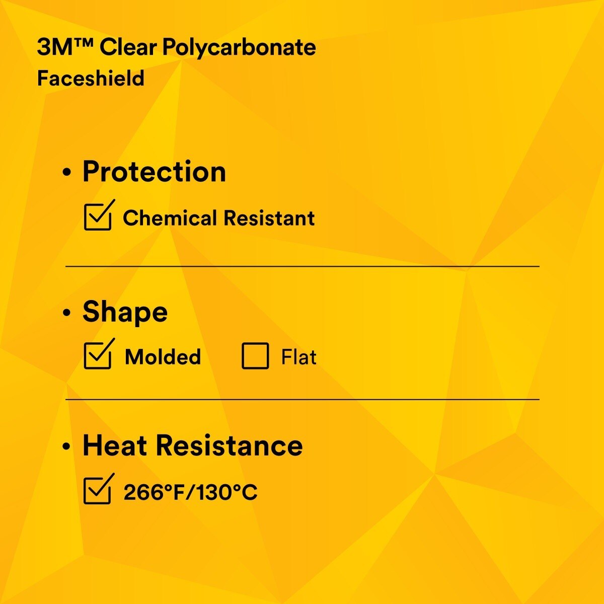 3M 82701-00000 82701 Clear Polycarbonate Faceshield WP96, Molded, Transparent, 14-1/2 in x 9 in (7000002339) - (10Pack) - 8
