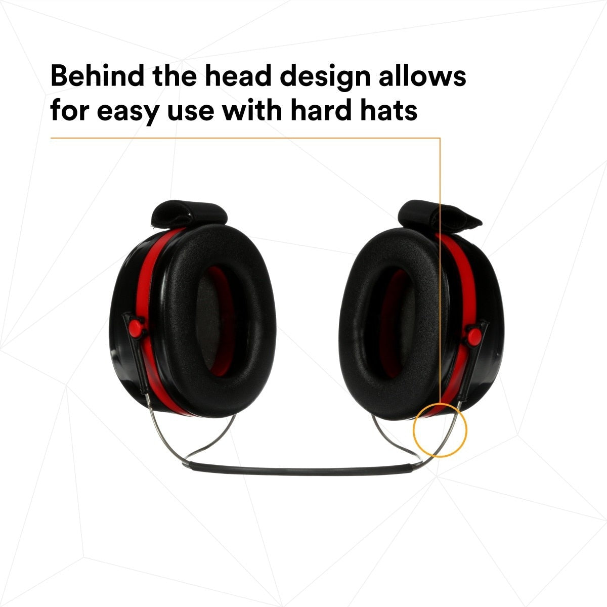 3M 7000009664 PELTOR Optime 105 Behind-the-Head Earmuffs, 29 dB NRR (1 Pack) (10 Pack) - 6