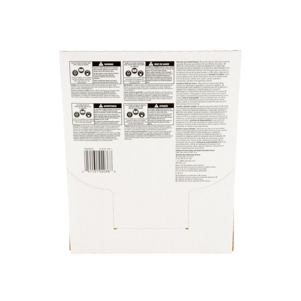 3M 02036 213Q Abrasive Sheet, P600, Wet/Dry Aluminum Oxide, Black, 9 in x 11 in (7000028325) (250 Pack) - 5