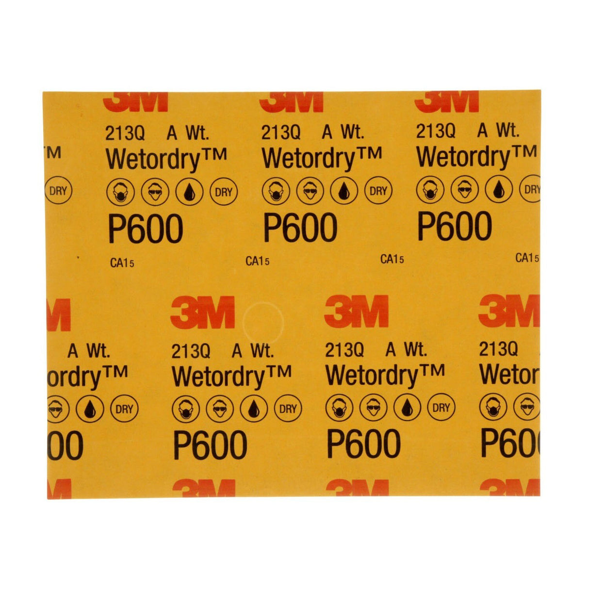 3M 02036 213Q Abrasive Sheet, P600, Wet/Dry Aluminum Oxide, Black, 9 in x 11 in (7000028325) (250 Pack) - 9