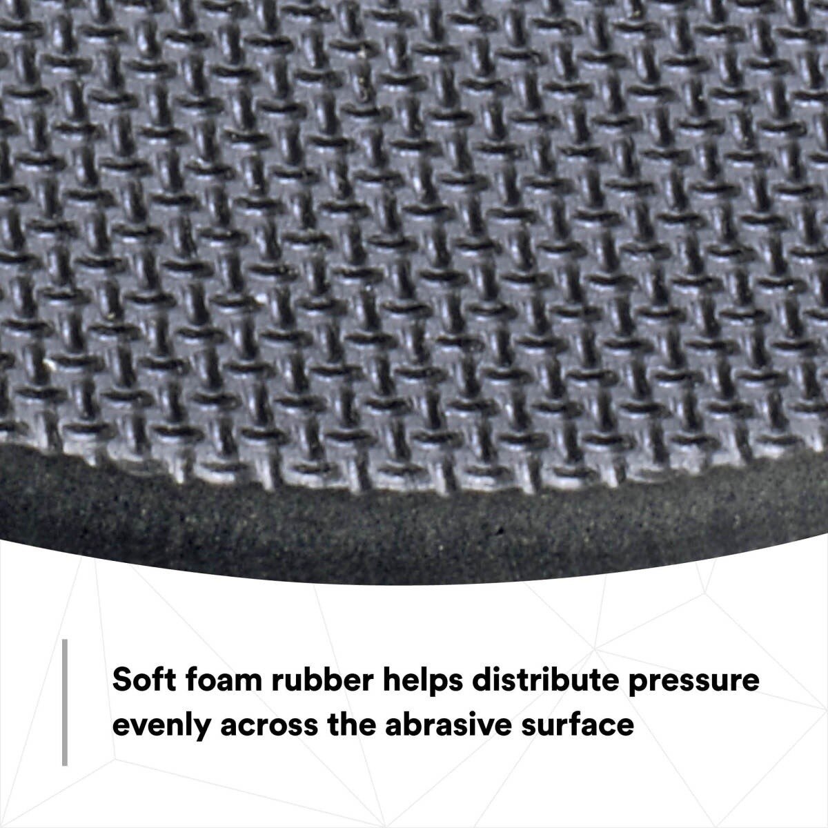 3M Hookit Hand Pad, Hook and Loop, Soft Foam Rubber, Black, 6 in, 1 in Strap (05791) (7000028382) - (20Pack) - 4