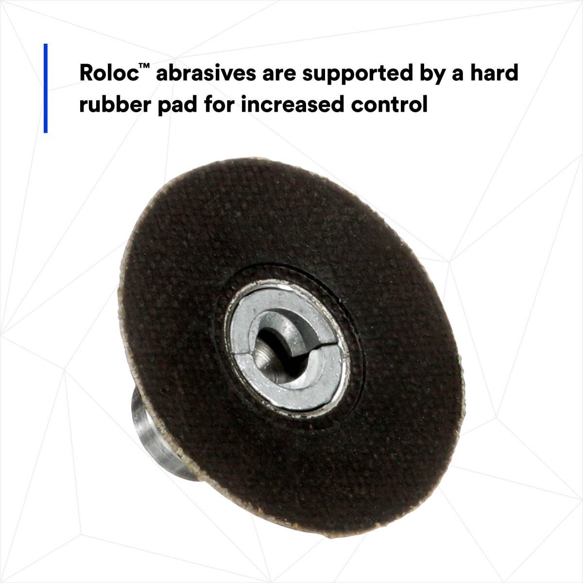 3M Roloc Disc Pad Assembly, Quick Change Disc Pad Holder, Hard Rubber, Black, 2 in (05539) (7000028392) - (10Pack) - 7