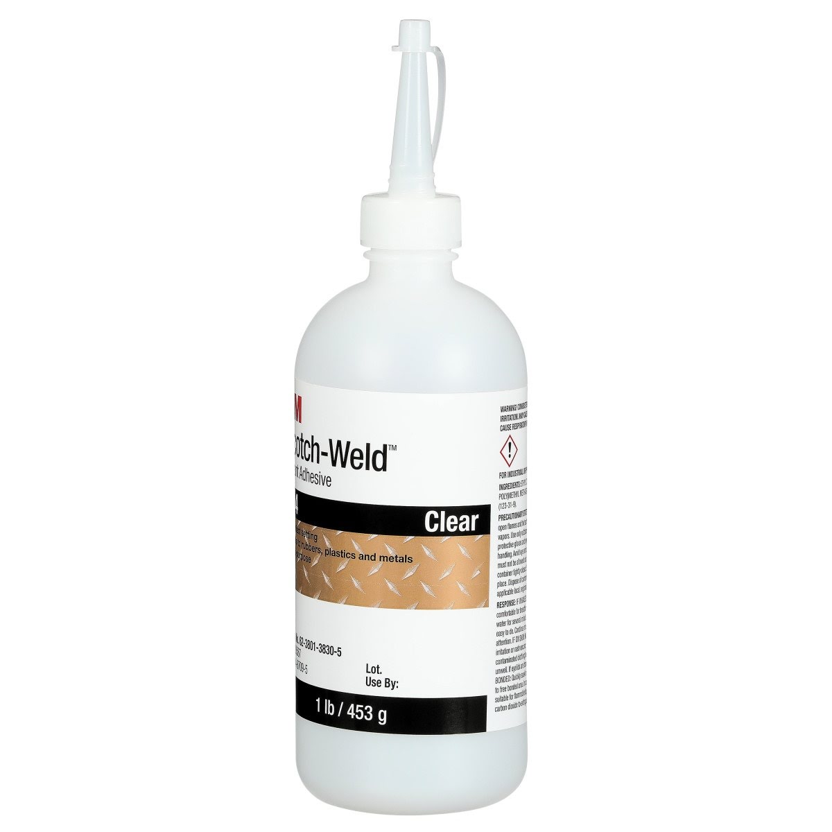 3M CA4 Instant Adhesive, Clear, 1 lb Bottle (7000028587) - 3