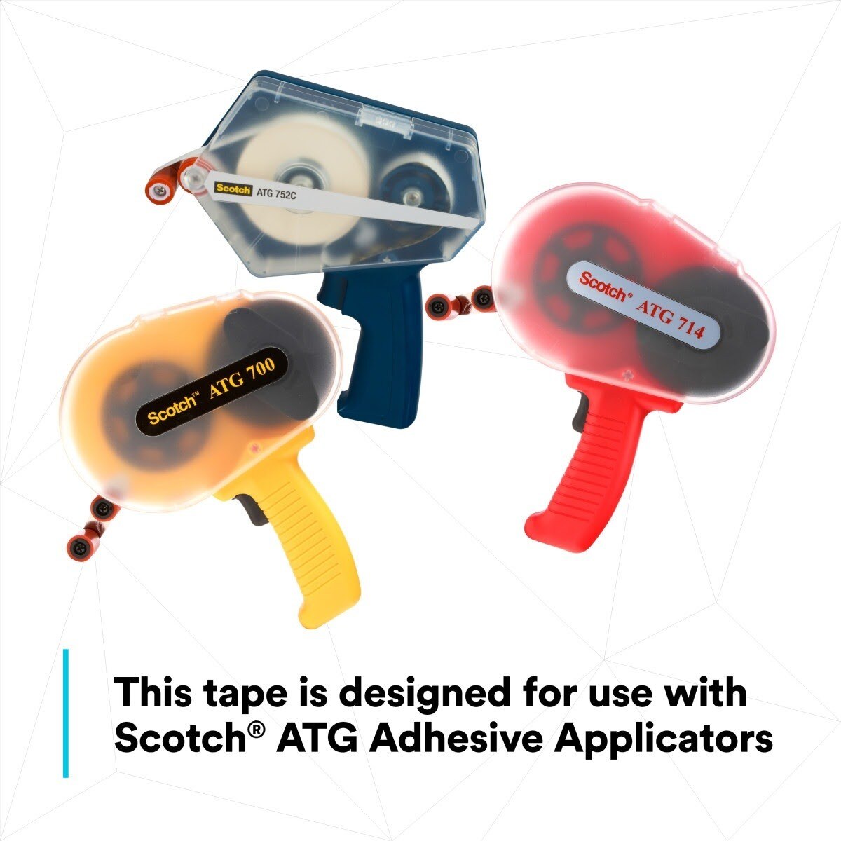 3M 928 Scotch ATG Repositionable Double Coated Tissue Tape, Translucent White, 1/2 in x 18 yd, 2 mil (7000028874) (72 Pack) - 8