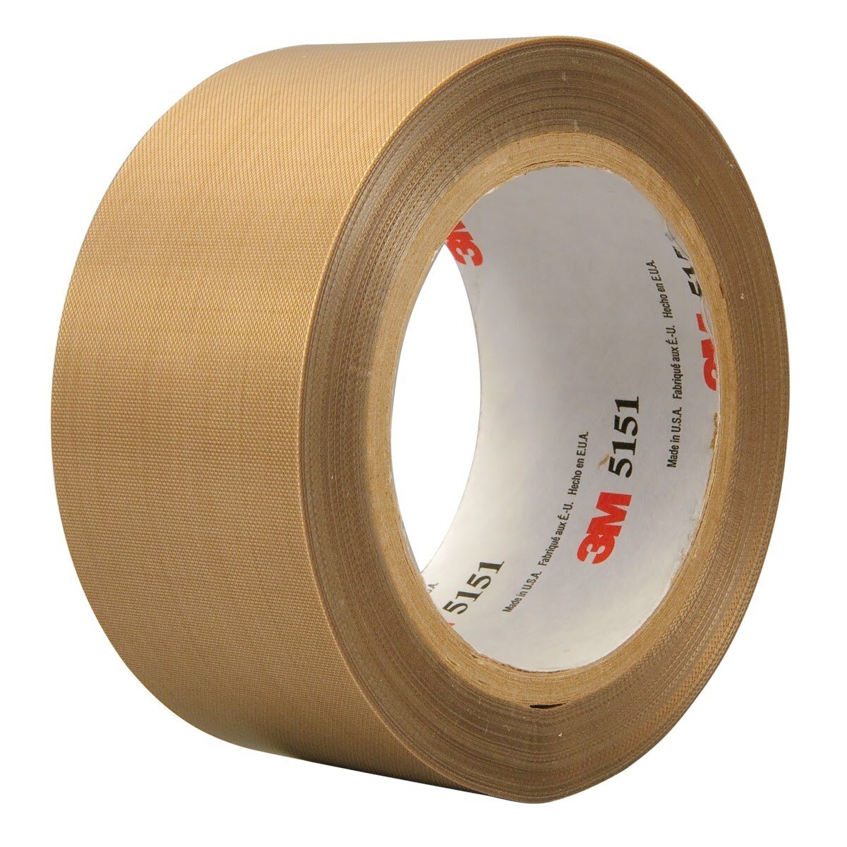 3M 5151 General Purpose PTFE Glass Cloth Tape, Light Brown, 2 in x 36 yd (7000028973) (24 Pack)