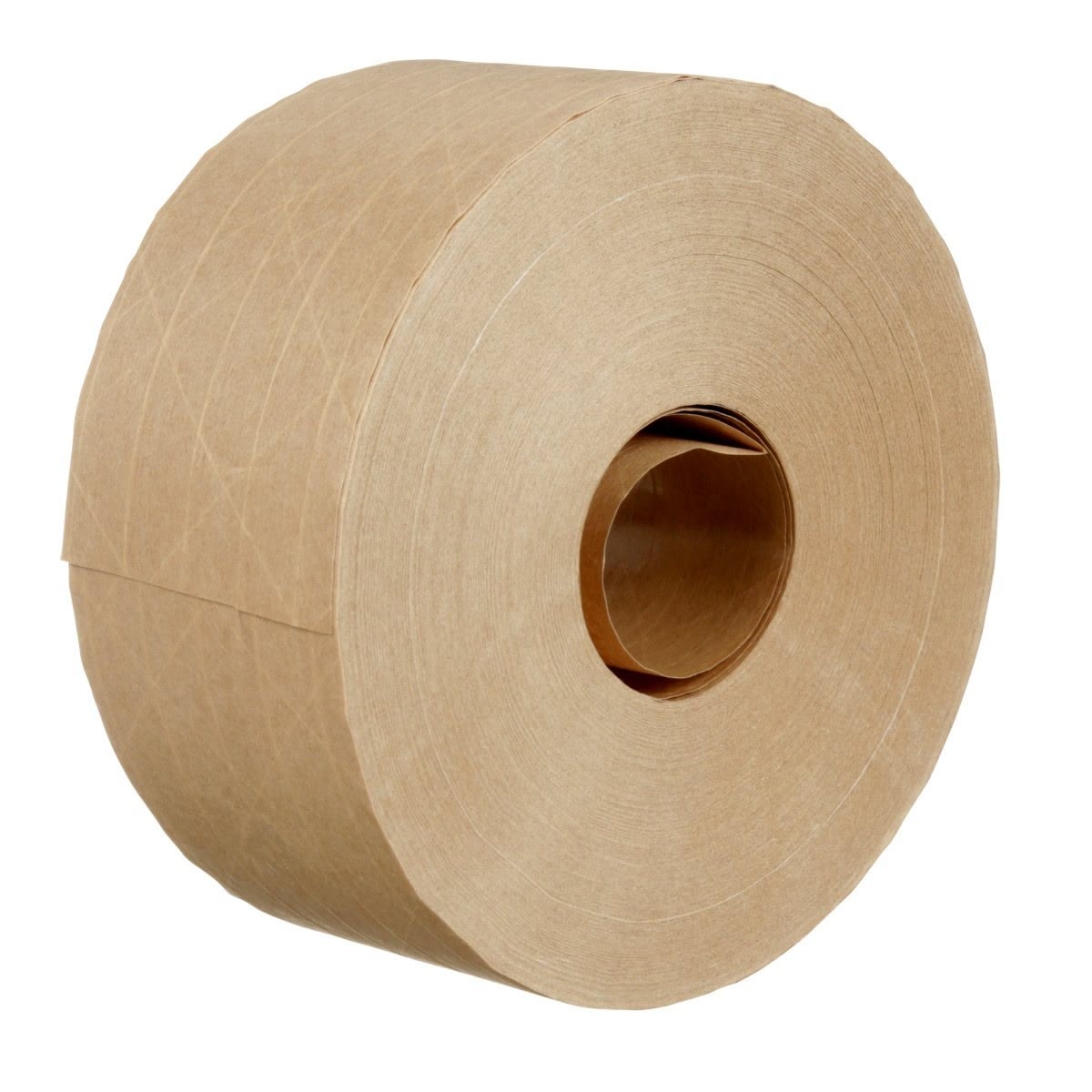 3M 6144 Water Activated Paper Tape, Economy Reinforced, Natural, 70 mm x 450 ft (7000029099) (10 Pack)