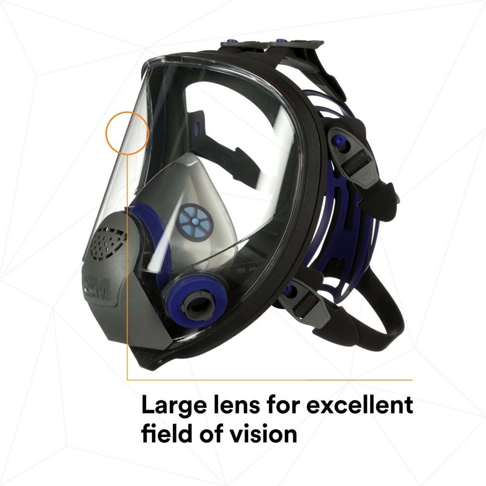 3M FF-401 Ultimate FX Full Facepiece Reusable Respirator , Small (7000029940) - (4Pack) - 5