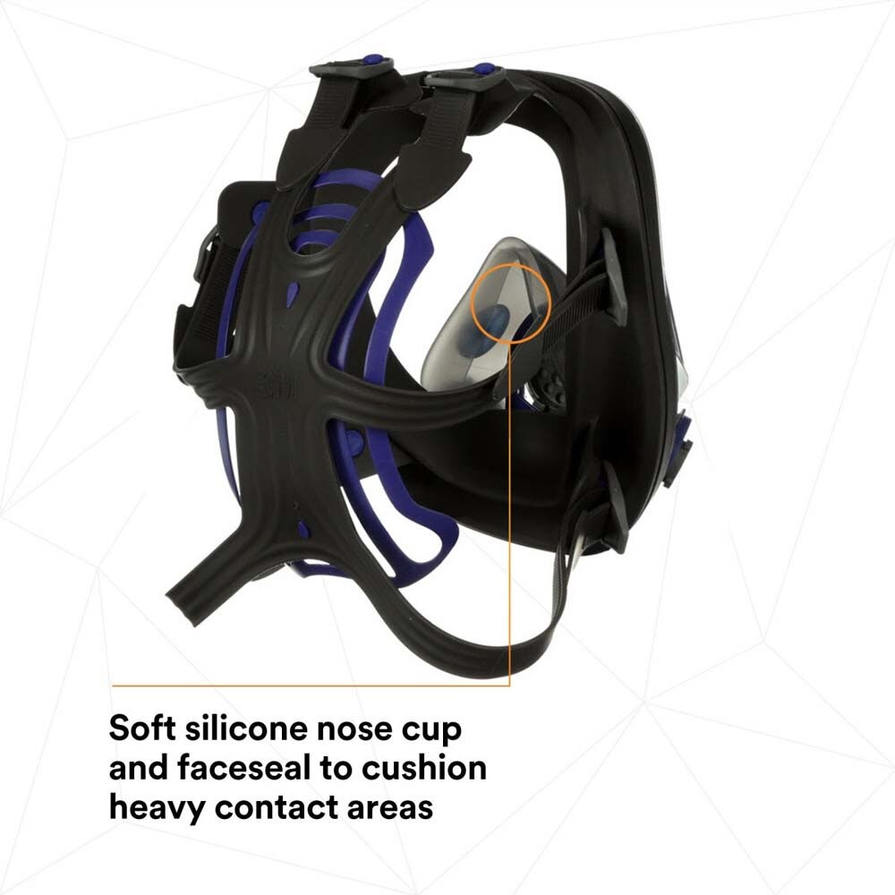 3M FF-401 Ultimate FX Full Facepiece Reusable Respirator , Small (7000029940) - (4Pack) - 9