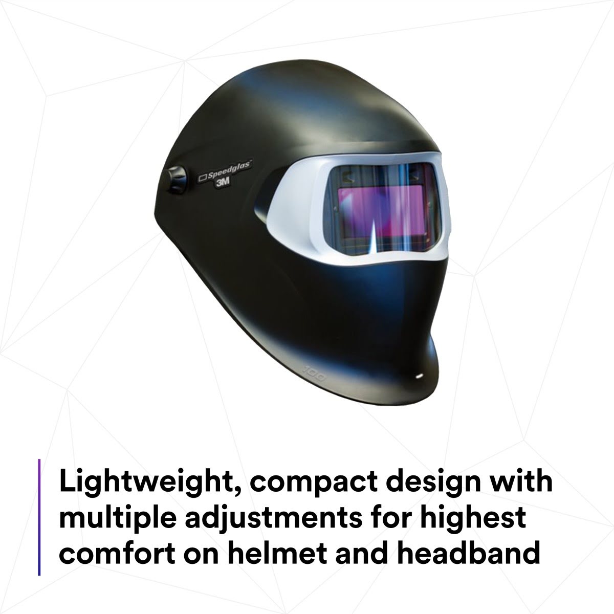 3M 37232 07-0012-31BL Speedglas Welding Helmet with Auto Darkening Filter 100V, Shade 8-12, Black (7000029984) - 6