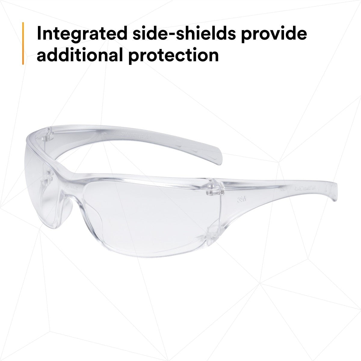 3M 11819-00000-20 Virtua AP AP Safety Glasses Clear Hard Coat Lens Clear Frame Side Shields (7000030054) - (20Pack) - 3