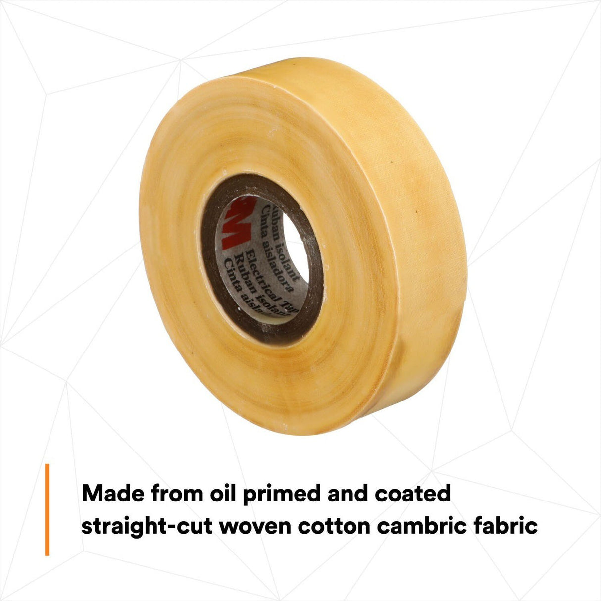 3M 7000031629 Scotch Varnished Cambric Tape 2520, Electrically Insulating, Moisture Resistant, Yellow, 8 mil, 3/4 in x 60 ft (2520-3/4X60FT) (7000031629) - (20Pack) - 3