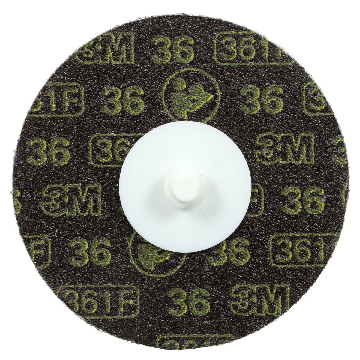 3M 361F Roloc Disc, 36 YF-weight, TR, 3 in, Die R300V (7000045093) (200 Pack)