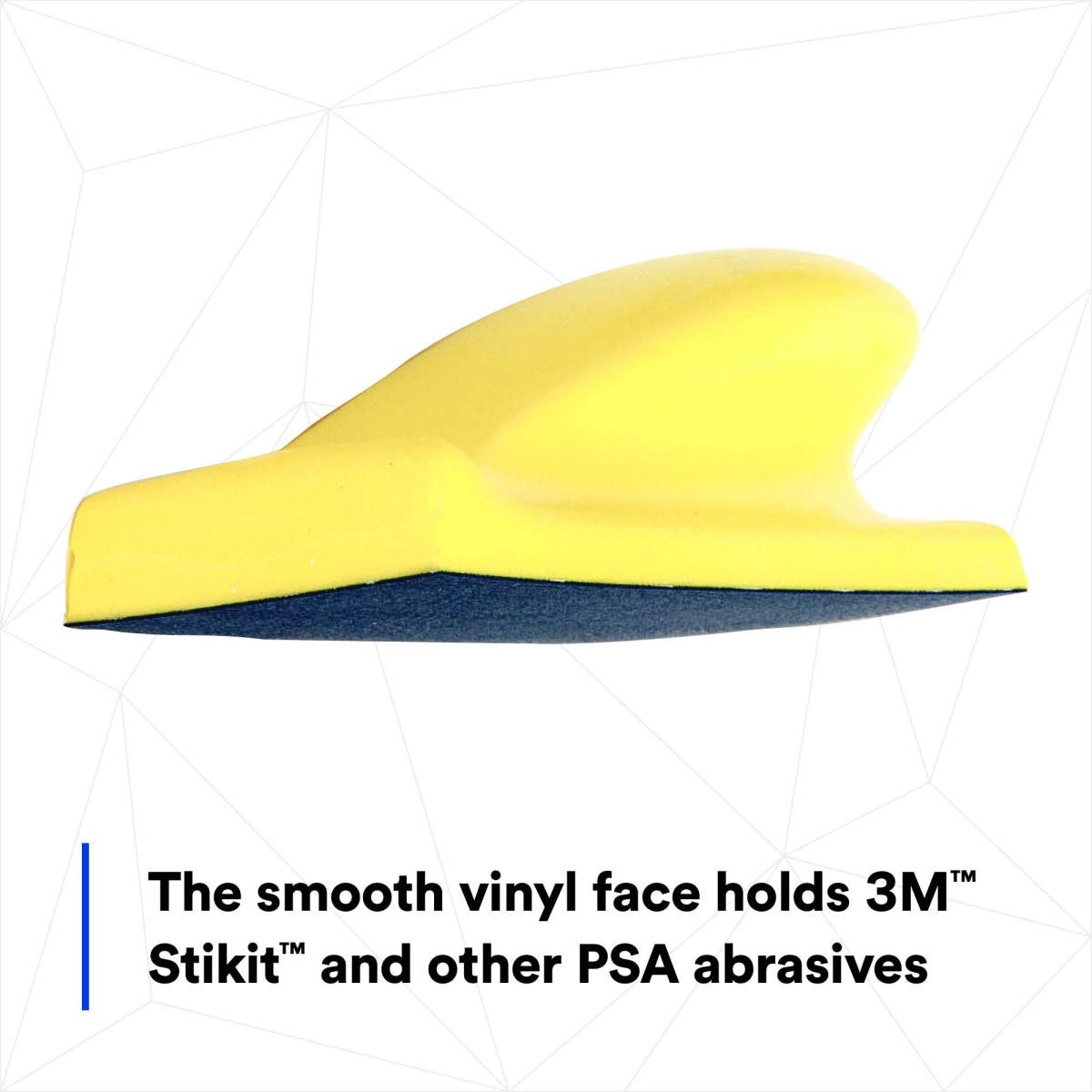 3M Stikit Soft Hand Block PSA Vinyl Face Yellow 2.75 in x 5 in (05442) (7000045435) - (10Pack) - 9
