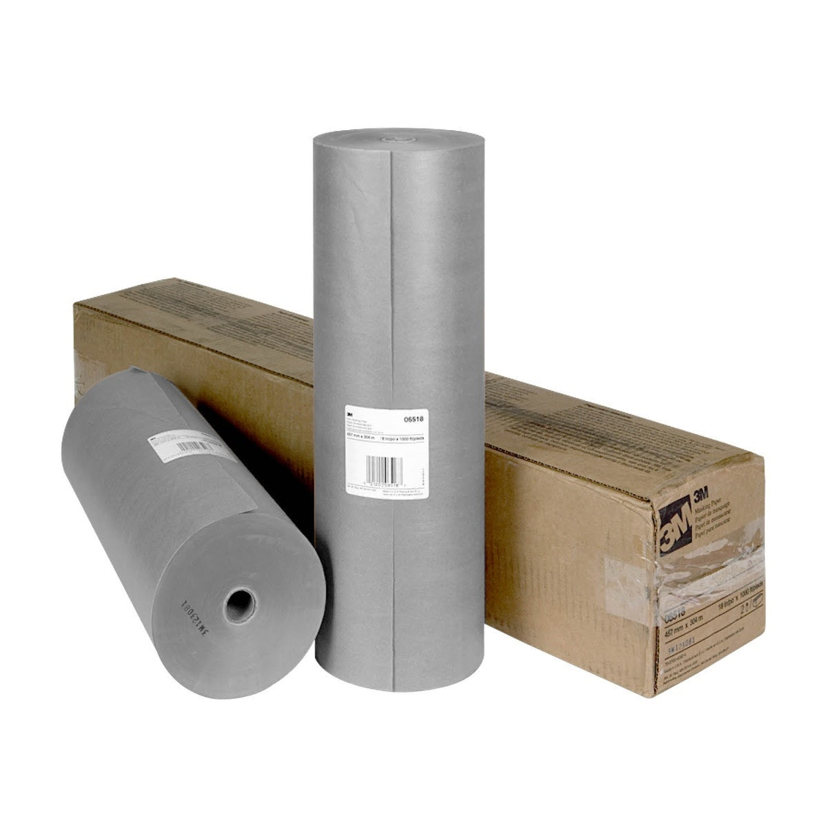 3M 06518 Scotch Steel Gray Masking Paper, 18 in x 1000 ft (7000045441) - (2Pack) - 2