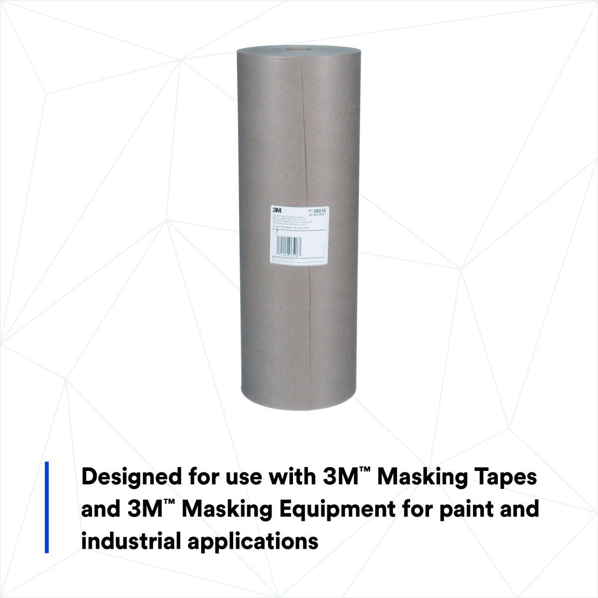 3M 06518 Scotch Steel Gray Masking Paper, 18 in x 1000 ft (7000045441) - (2Pack) - 5