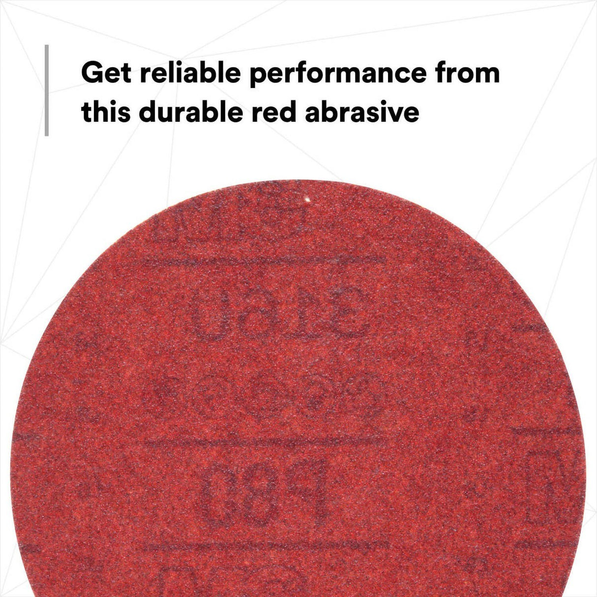 3M 316U 01261 Hookit Red Abrasive Disc, Hook & Loop, Aluminum Oxide P80, 6 in (7000045464) (300 Pack) - 3