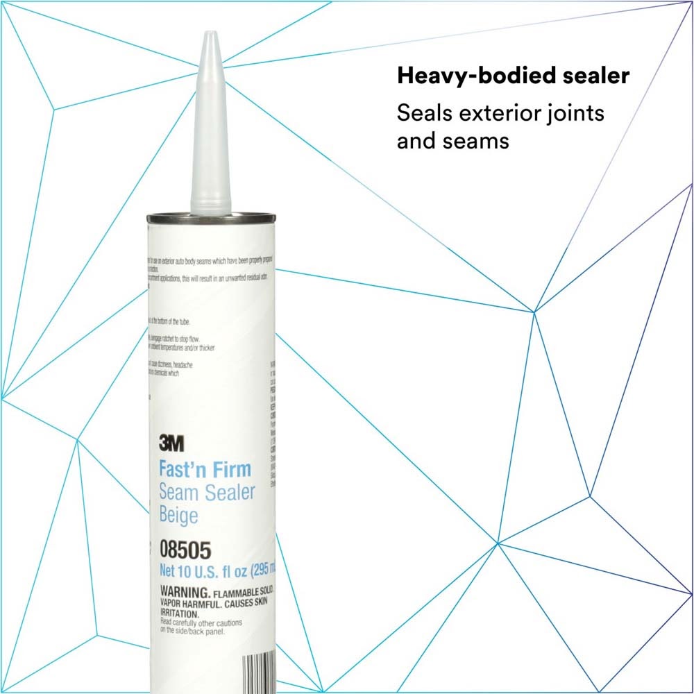 3M 08505 Fast N Firm Seam Sealer, Fast Setting, Paintable In 45 Minutes, Cartridge (7000045495) - 3