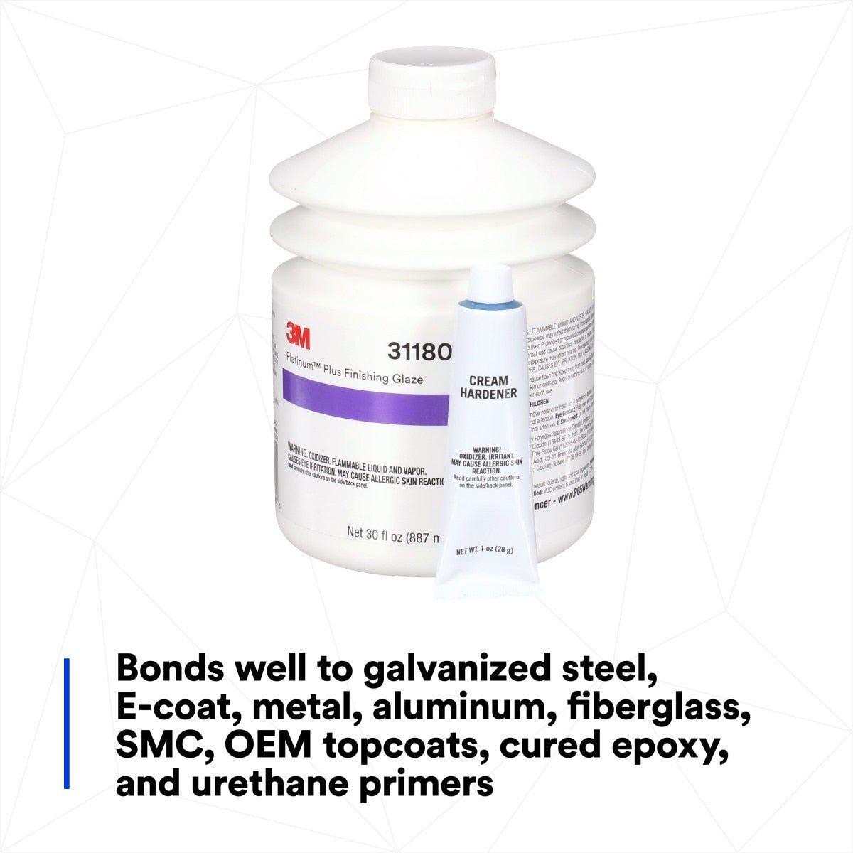 3M 31180 Two-Part Premium Self-Leveling Finishing Glaze, Green, 30 fl oz (887 mL), Pump (7000045509) - 7