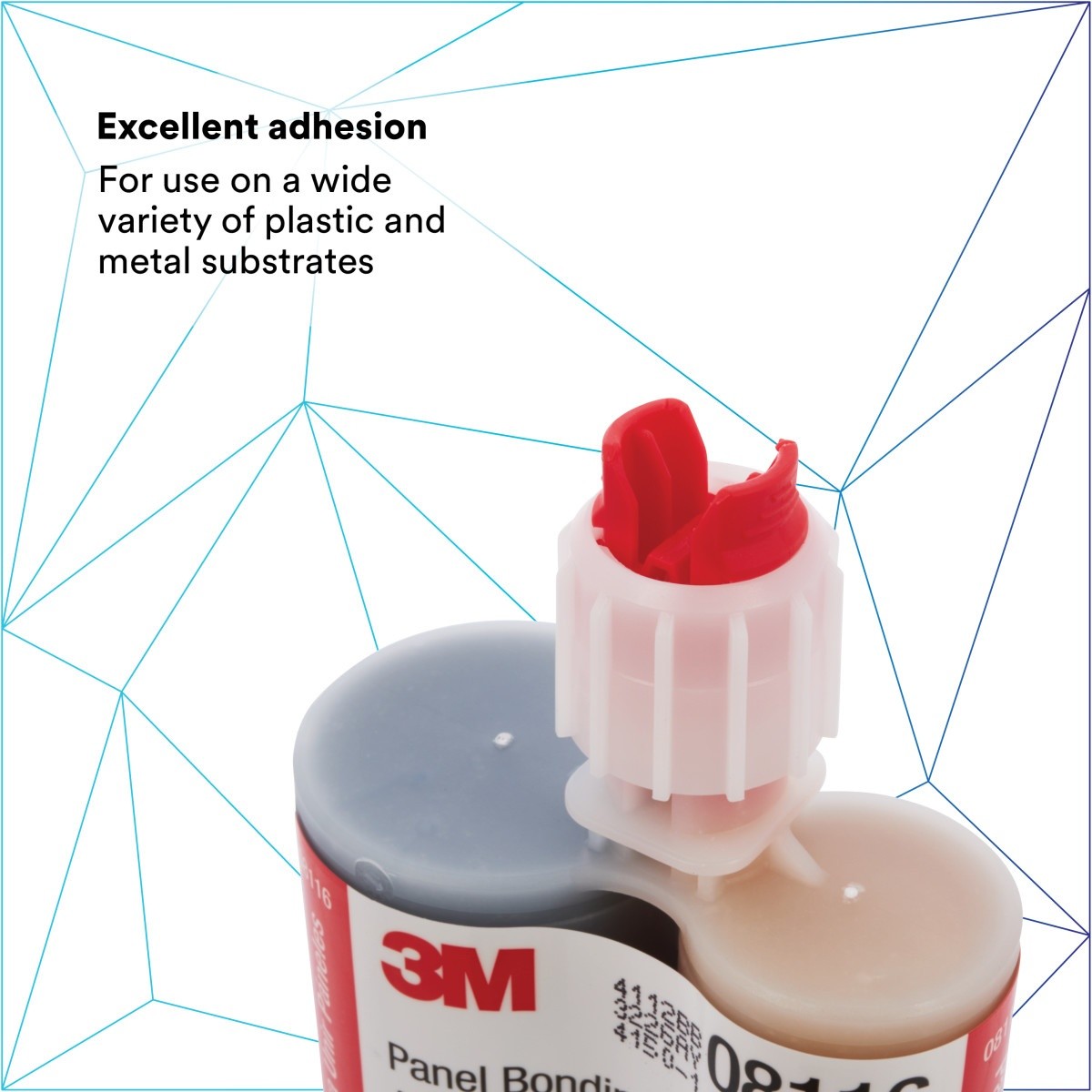 3M Panel Bonding Adhesive, Two-Part Epoxy, Black, 200 mL/6.75 fl oz Cartridge (08116) (7000045775) - (6Pack) - 5