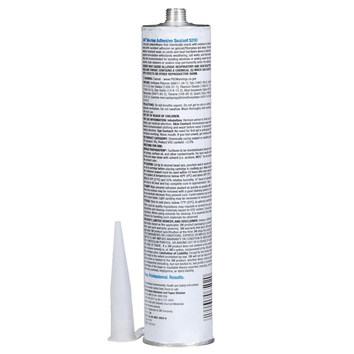 3M 5200 6502 Marine Adhesive Sealant Mahogany 10 fl oz Cartridge Above/Below Waterline Flexible Permanent Bonding (7000045778) - (12Pack) - 3