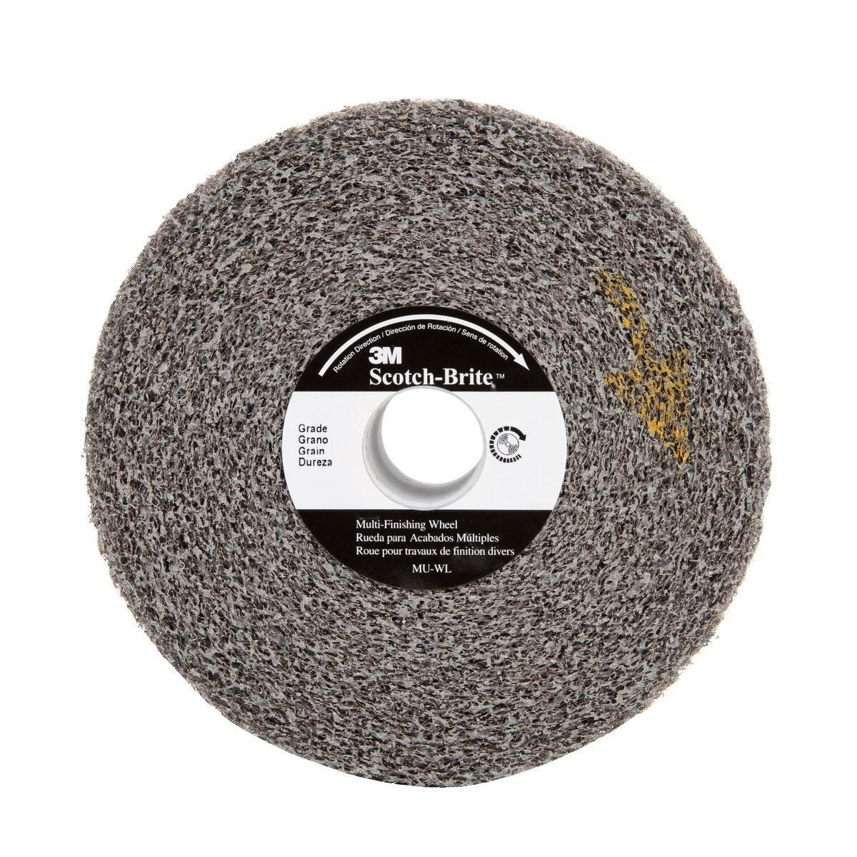 3M MU-WL Scotch-Brite Multi-Finishing Convolute Wheel, 2S Medium, SiC, Gray, 6 in x 2 in x 1 in (7000045922) (2 Pack)
