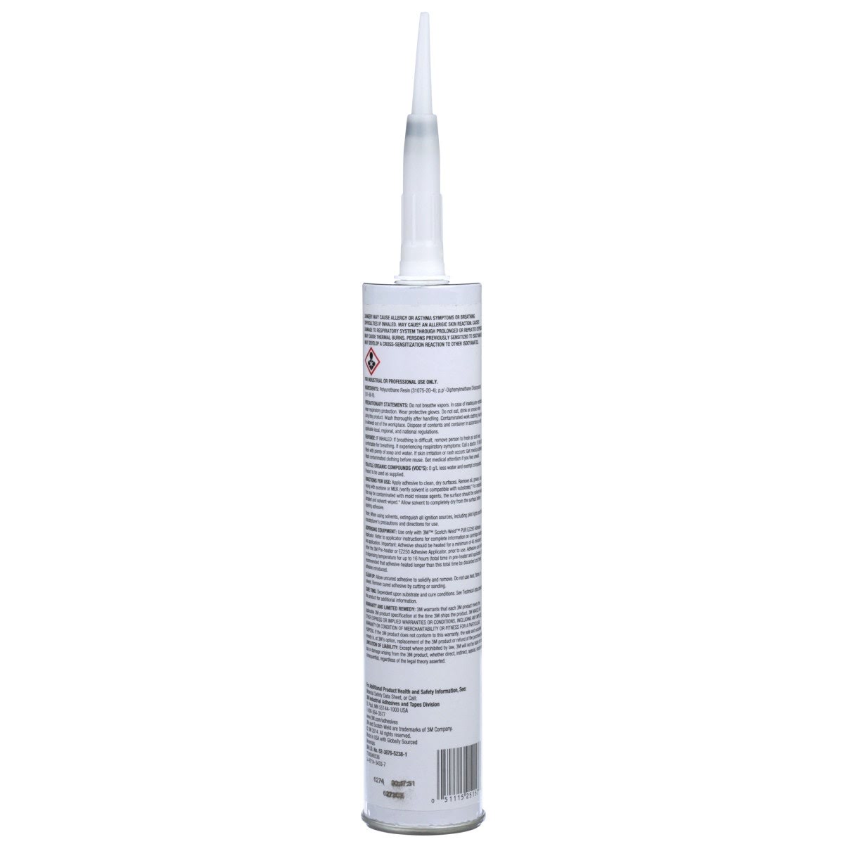 3M PUR Urethane Adhesive Cartridge, Off-White, 0.1 Gallon (TE030) (7000046536) - (5Pack) - 2