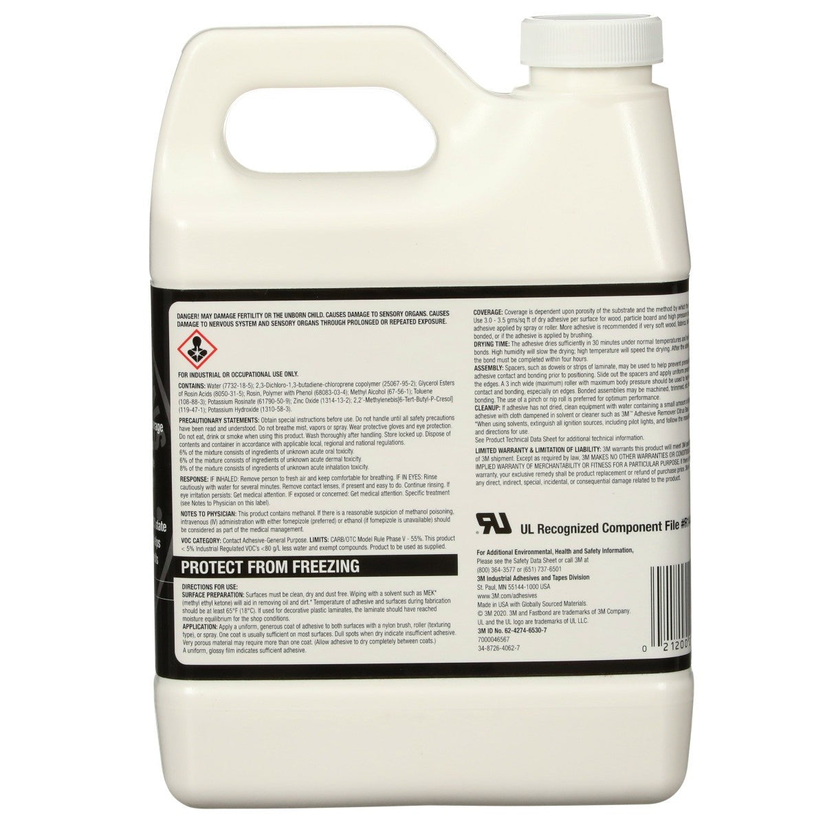 3M 30NF Contact Adhesive, Neutral, Water-Based, 1 Quart Can (21180) (7000046567) - (12Pack) - 4