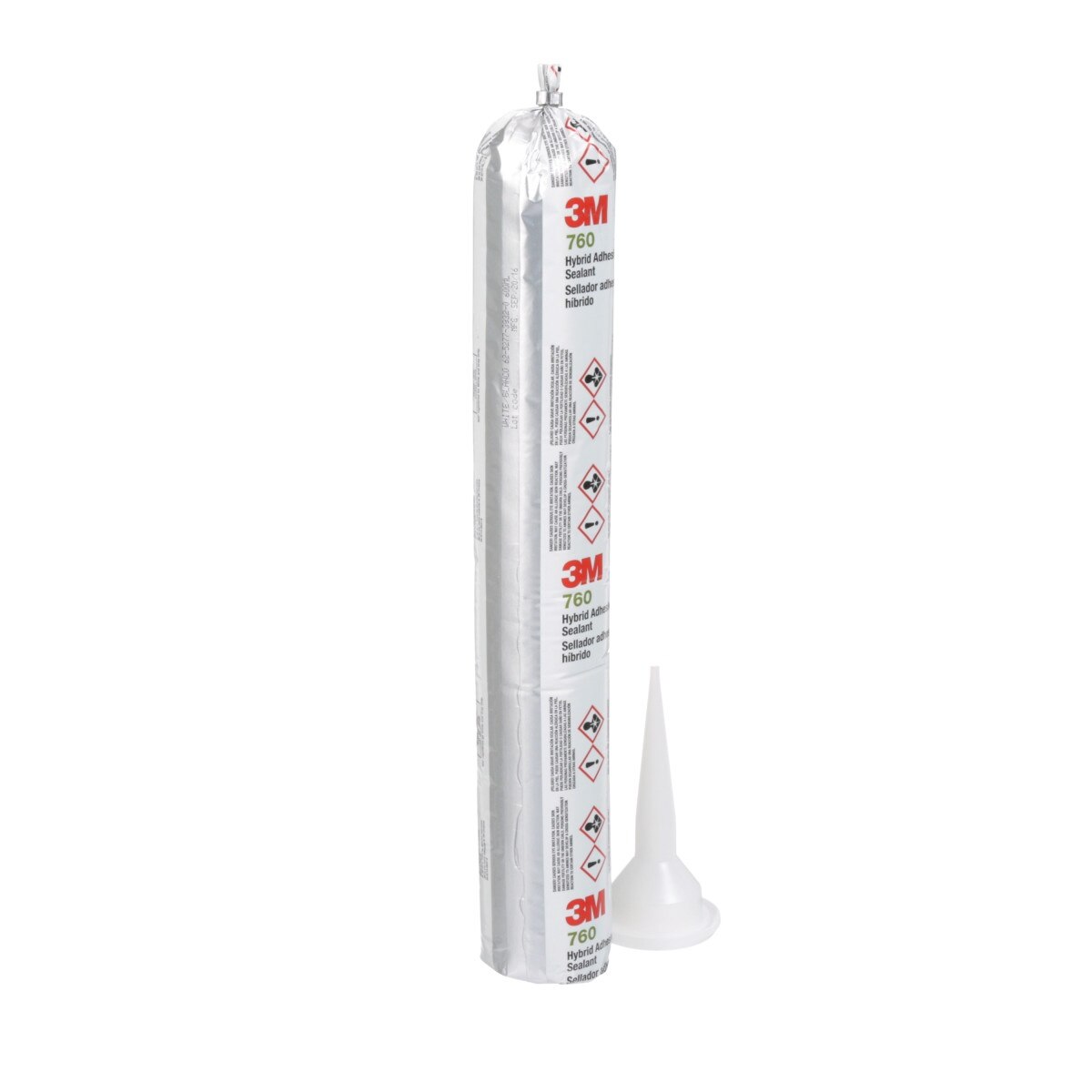 3M Adhesive Sealant 760 UV, White, 600 mL Sausage Pack (760 UV) (7000046609) - (12Pack) - 2