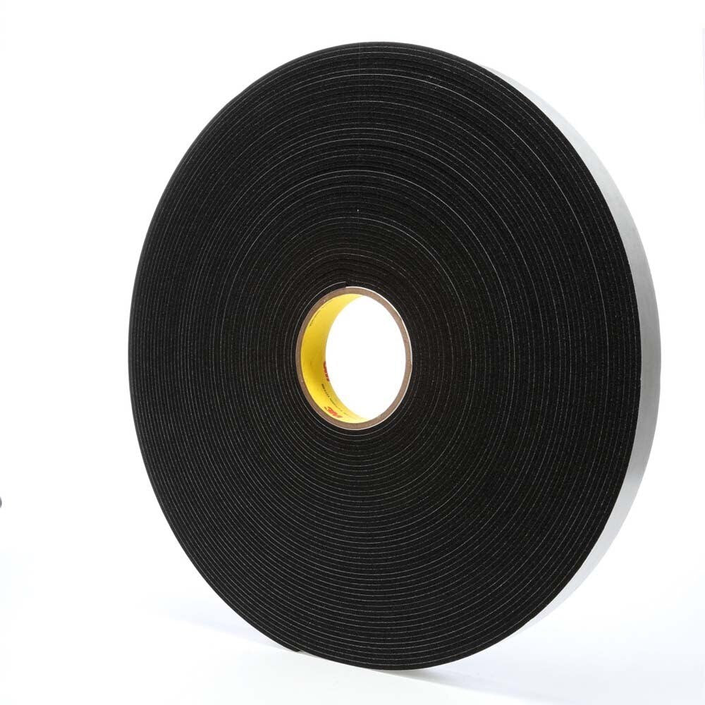 3M 4508 Vinyl Foam Tape , Black, 1 in x 36 yd, 125 mil, 9 per (7000047497) (9 Pack) - 2