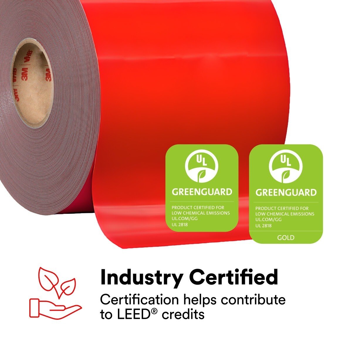 3M 4941 4941F VHB Tape F, Gray, 1 in x 36 yd, 45 mil, Film Liner (7000048646) (9 Pack) - 5