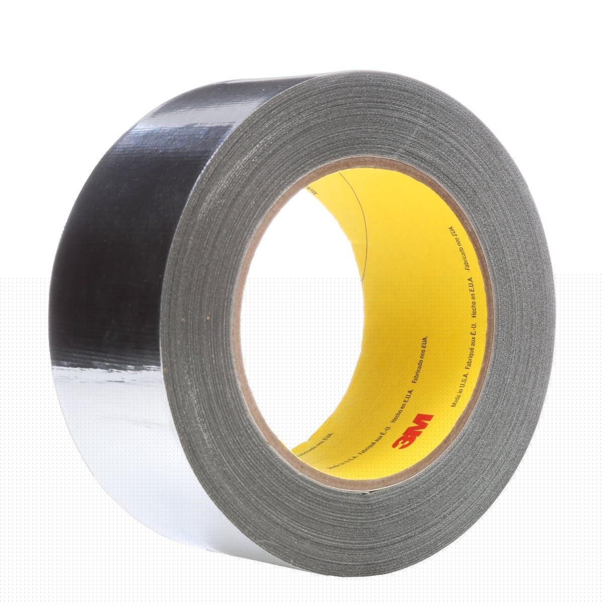 3M 363 High Temperature Aluminum Foil Glass Cloth Tape, Silver, 3/4 in x 36 yd, 7.3 mil (7000048751) (48 Pack)