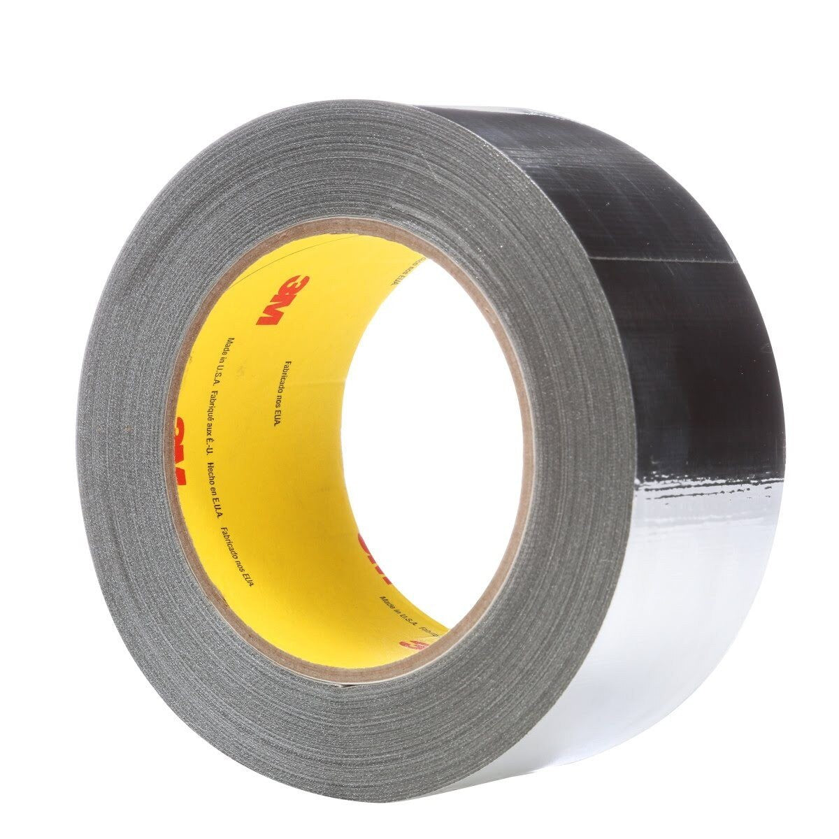 3M 363 High Temperature Aluminum Foil Glass Cloth Tape, Silver, 3/4 in x 36 yd, 7.3 mil (7000048751) (48 Pack) - 2