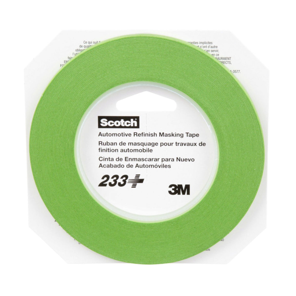 3M 233+ Scotch Performance Green Masking Tape, 6 mm x 55 m, Automotive Refinish (26344) (7000048806) - (12Pack) - 2