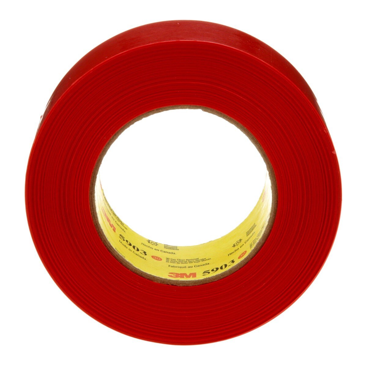 3M 5903 Outdoor Masking Poly Tape, Red, 1.88 in x 60 yd, 7.5 mil (7000049309) - (24Pack) - 4
